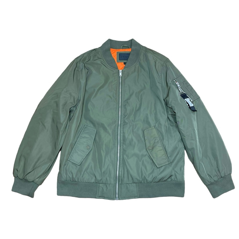 ⚡️SOLD⚡️UGG Aviator Style Bomber Jacket Olive Green Women’s Size Large - Picture 4 of 16